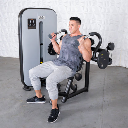 Vogue Triceps Extension - Muscle D Fitness -  Pin Selectorized - Adjustable Seat - Arm Workout