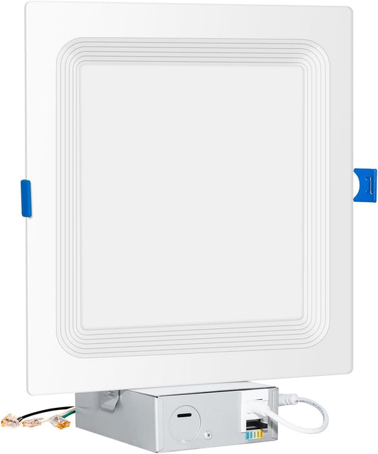 8 Inch Square LED Downlight, 18W, Selectable CCT, 1500 Lumens, 120 VAC