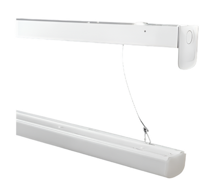 4ft LED Low Bay Strip Light, Selectable 34W/38W/45W and CCT 3500K/4000K/5000K, 5,850 Lumens
