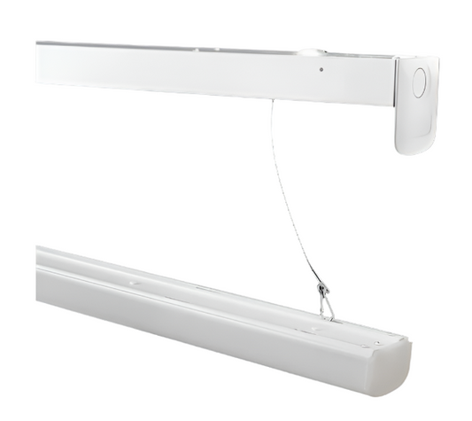8ft LED Low Bay Strip Light, 65W/75W/90W and CCT 3500K/4000K/5000K, 11,700 Lumens