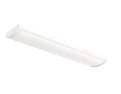 4FT LED Wide Wraparound Fixture with Lumen Switching