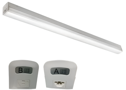 8ft LED Low Bay Strip Light, 65W/75W/90W and CCT 3500K/4000K/5000K, 11,700 Lumens