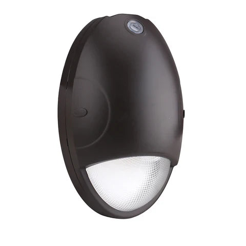 LED Mini Wall Pack Light Built-in, 15W, 5000K, 2,010 Lumens, Built-in 5W Battery Backup, 120-277 VAC