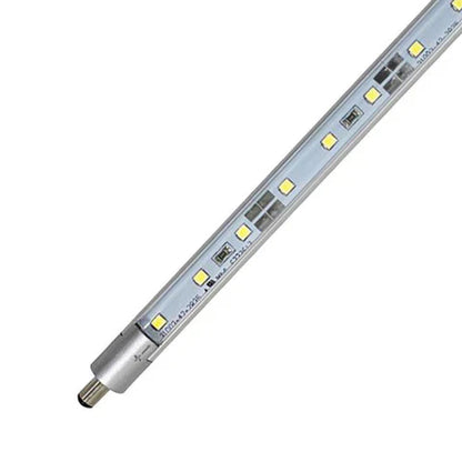 LED Display Case Light Kit - 25.2W - 6000K Cool White - 12V Power Supply - 55" - With Mounting Bracket & End Cap