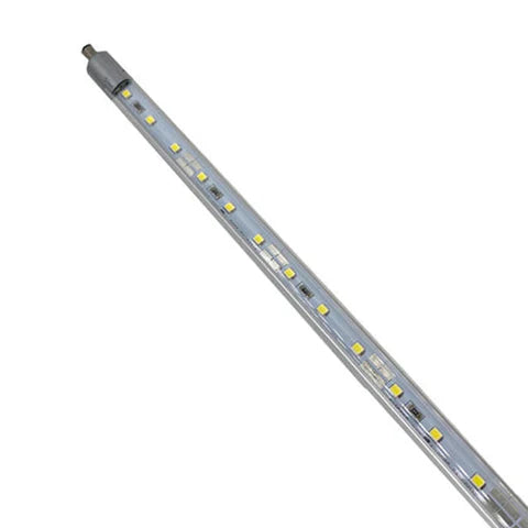 LED Display Case Light Kit - 25.2W - 6000K Cool White - 12V Power Supply - 55" - With Mounting Bracket & End Cap