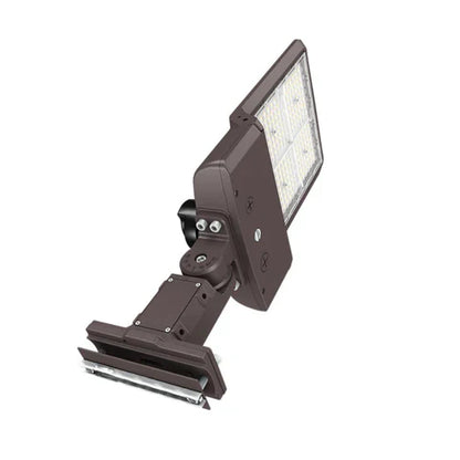 LED Parking Lot Light, Selectable 200W/240W/300W and CCT, 48000 Lumens, Bronze Housing, Universal Bracket