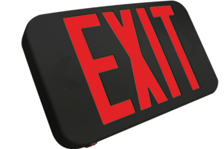 LED Compact Thermoplastic Exit Sign - 120/277V