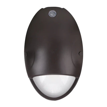 LED Mini Wall Pack Light Built-in, 12W, 5000K, 956 Lumens, Built-in 4W Battery Backup, 120-277 VAC