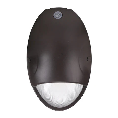 LED Mini Wall Pack Light Built-in, 15W, 5000K, 2,010 Lumens, Built-in 5W Battery Backup, 120-277 VAC