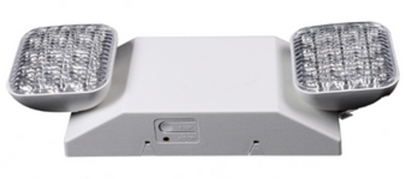Dual LED Emergency Light with Battery Backup - Dual Voltage, 2.4W, 90-Minute Operation