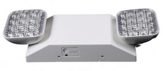 Dual LED Emergency Light with Battery Backup - Dual Voltage, 2.4W, 90-Minute Operation