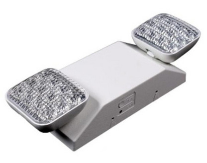 Dual LED Emergency Light with Battery Backup - Dual Voltage, 2.4W, 90-Minute Operation