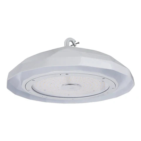 NSF LED UFO High Bay Light, 150W, 22500 Lumens, 5000K, 120-277 VAC, PC Lens