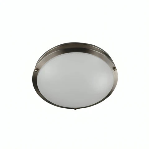 Double Ring LED Flush Mount Ceiling Fixture, 30W, 2250 Lm,  2700K/3K/3500K/4K/5K Adj CCT, 120 VAC, 16in, Triac Dimmable - ETL & ES Listed