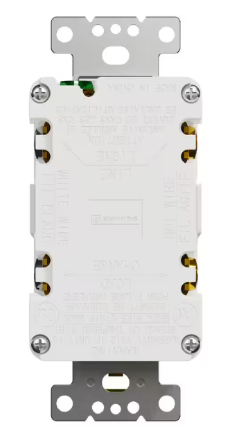 20-Amp 125-Volt Tamper-Resistant Outdoor GFCI Duplex Outlet with Back Wire Clamps, Matte White