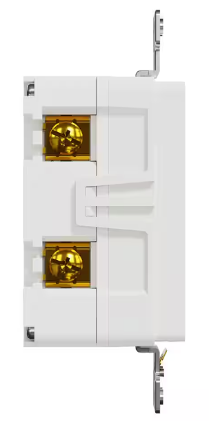 20-Amp 125-Volt Tamper-Resistant Outdoor GFCI Duplex Outlet with Back Wire Clamps, Matte White