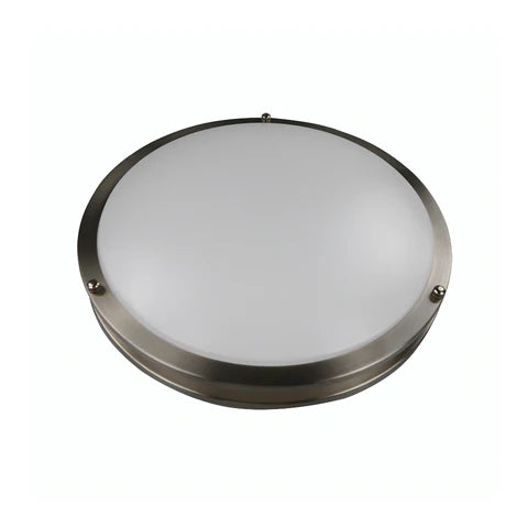 Double Ring LED Flush Mount Ceiling Fixture, 30W, 2250 Lm,  2700K/3K/3500K/4K/5K Adj CCT, 120 VAC, 16in, Triac Dimmable - ETL & ES Listed