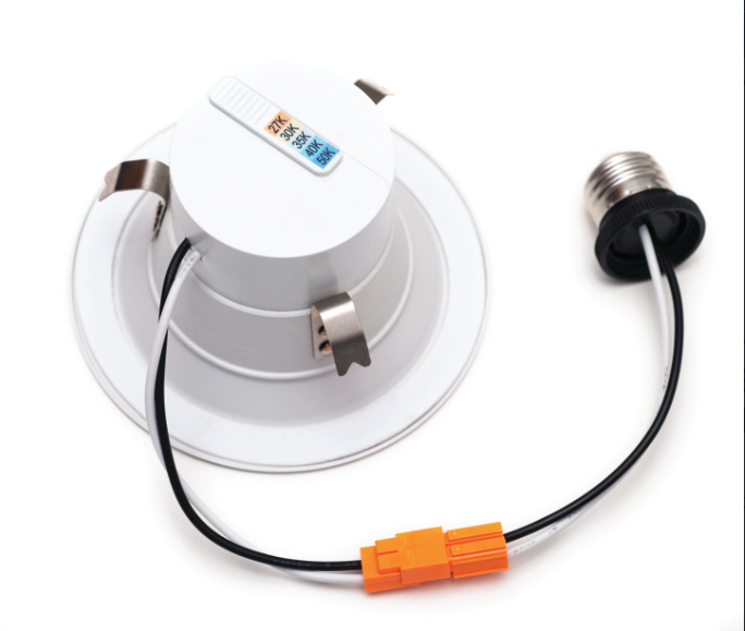4 Inch LED Recessed Downlight - Baffle Retrofit, 10W, 750 Lumens, 120 VAC