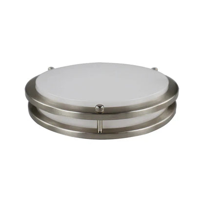 Double Ring LED Flush Mount Ceiling Fixture, 30W, 2250 Lm,  2700K/3K/3500K/4K/5K Adj CCT, 120 VAC, 16in, Triac Dimmable - ETL & ES Listed