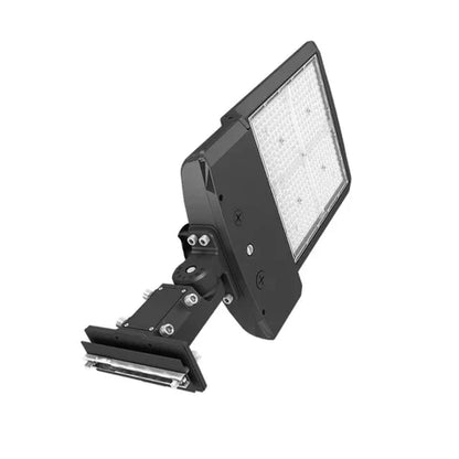 LED Parking Lot Light - Sensor Ready Base, Selectable 100W/120W/50W and CCT, 25500 Lumens, Black Housing, Universal Bracket