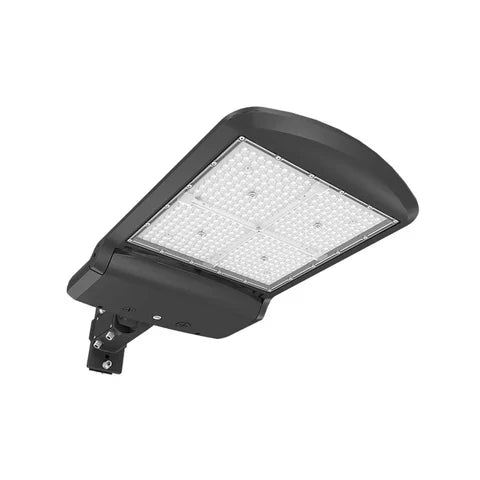 LED Parking Lot Light - Sensor Ready Base, Selectable 200W/240W300W and CCT, 48000 Lumens, Black Housing, Universal Bracket