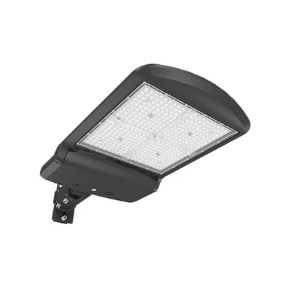 LED Parking Lot Light - Sensor Ready Base, Selectable 200W/240W300W and CCT, 48000 Lumens, Black Housing, Universal Bracket