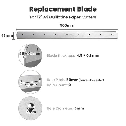 Yescom Paper Cutter Blade Replacement for A3/A4 Stack Trimmer
