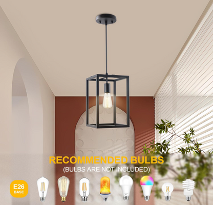 51" Pendant Light with 1*E26 Socket, 120V- Modern Simple Design