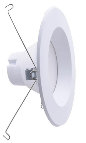6 Inch LED Baffle Retrofit Downlight, 14W, Selectable CCT, 1,100 Lumens, 120 VAC