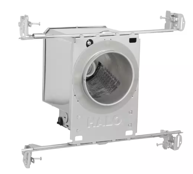 4",6" Aluminum Recessed Lighting Housing for New Construction – Shallow Ceiling, IC Rated, Air-Tite Design