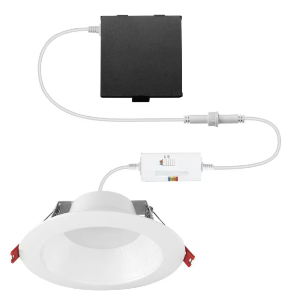 6 Inch Canless Recessed Downlight, 15W, Selectable CCT, 1,000 Lumens, 120 VAC