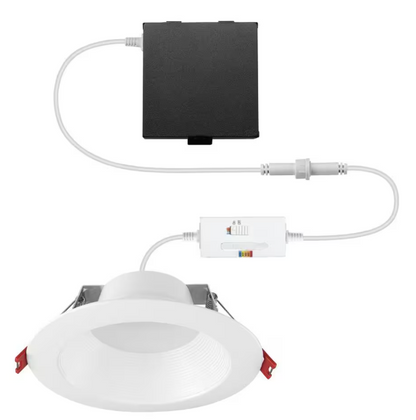 6 Inch Canless Recessed Downlight, 15W, Selectable CCT, 1,000 Lumens, 120 VAC