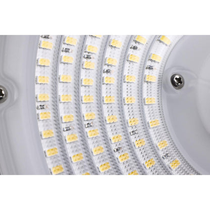 LED UFO High Bay Light with Audio Jack Sensor Base, 150W/120W/100W, 3500K/4000K/5000K, 22,500 Lumens, 120-277 VAC