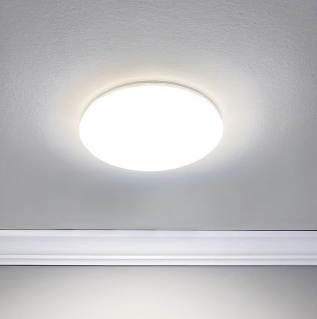 8 Inch Ceiling Light, Surface Mount, 18W, Selectable CCT, 1,260 Lumens, 120 VAC