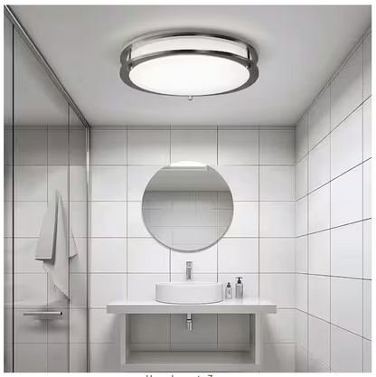 LED Flush Mount Light - Dual-Ring, 16 Inch, 24W, Selectable CCT, 1,900 Lumens, 120 VAC