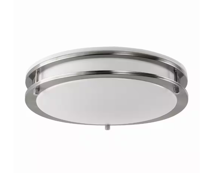 LED Flush Mount Light - Dual-Ring, 16 Inch, 24W, Selectable CCT, 1,900 Lumens, 120 VAC