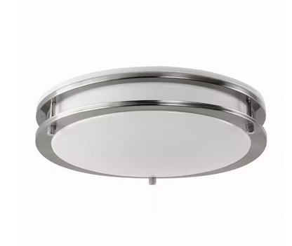 LED Flush Mount Light - Dual-Ring, 16 Inch, 24W, Selectable CCT, 1,900 Lumens, 120 VAC