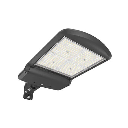 LED Parking Lot Light - Sensor Ready Base, Selectable 200W/240W/300W, 5000K, 51000 Lumens, 120-277 VAC, Universal Bracket