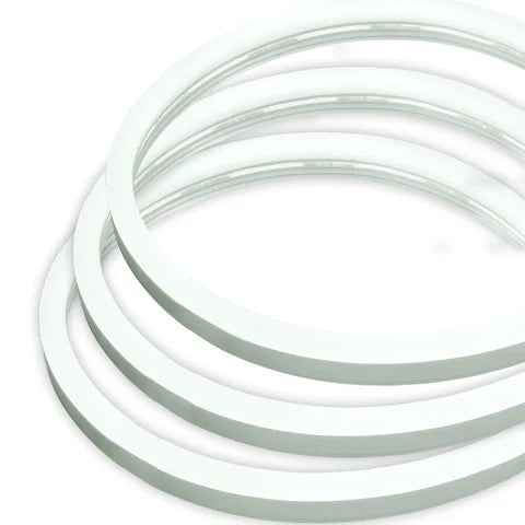 LED Neon Rope Light – 50FT - 144W - 24V DC - Ultra-Bright White - UL Listed - Flexible & Cuttable