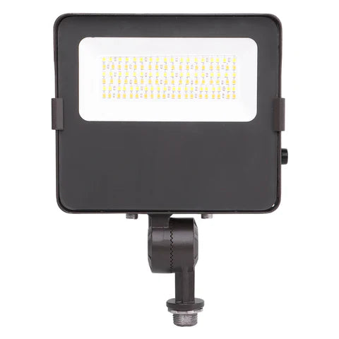 Adjustable Wattage LED Flood Light – 36W/50W/63W - Knuckle Mount - Bronze Housing - High Lumen Outdoor Security & Landscape Lighting