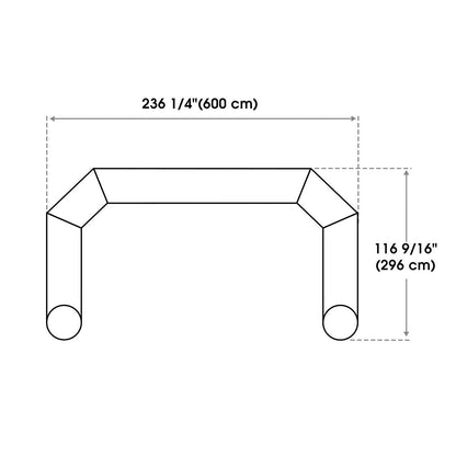 Yescom Custom Inflatable Entrance Arches Air Blow