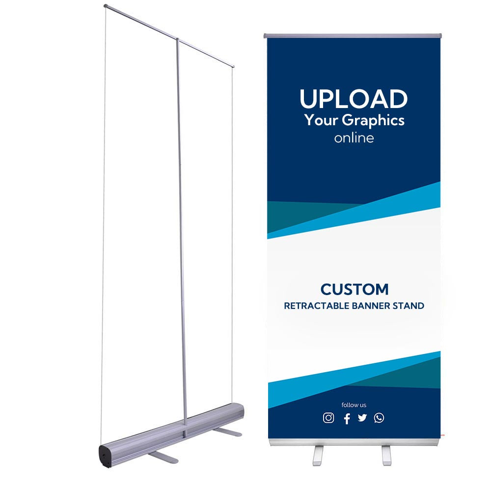 Yescom Retractable Banner Stand for Events Trade Shows Custom Printed 33x79