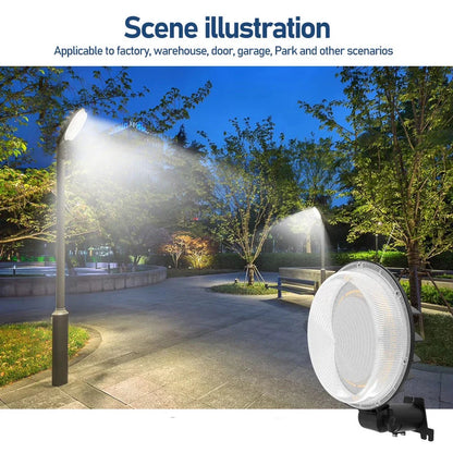LED Barn Lights - Built-in Photocell, Selectable 100W/80W/60W and CCT, 120-277 VAC, 12000 Lumens