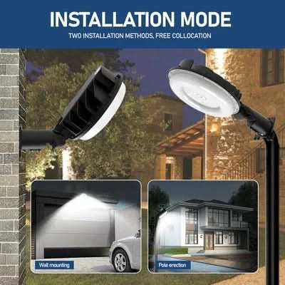 LED Barn Lights - Built-in Photocell, Selectable 100W/80W/60W and CCT, 120-277 VAC, 12000 Lumens