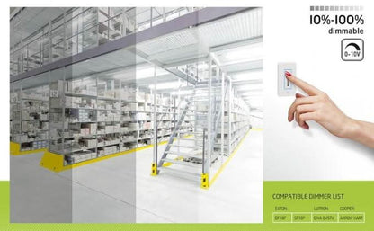 4FT LED Linear Strip Light Fixture, Selectable 24W/32W/40W and CCT 3500/4000/5000K, 5,200 Lumens