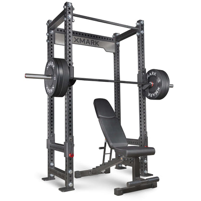 Viper Power Rack Package with weights and adjustable bench, designed for versatile and durable home workouts.