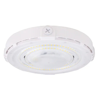 LED Parking Garage Light - 60W - 6,900 Lumens - 5000K Daylight - IP65 Waterproof - DOB Technology - UL Listed - 120-277V - White Housing