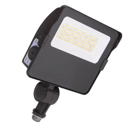 Adjustable Wattage LED Flood Light – 17W/25W/30W - Knuckle Mount - Bronze Housing - High Lumen Outdoor Security & Landscape Lighting