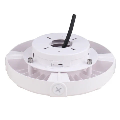 LED Parking Garage Light - 60W - 6,900 Lumens - 5000K Daylight - IP65 Waterproof - DOB Technology - UL Listed - 120-277V - White Housing