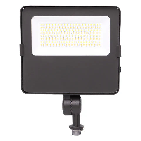 Adjustable Wattage LED Flood Light – 17W/25W/30W - Knuckle Mount - Bronze Housing - High Lumen Outdoor Security & Landscape Lighting